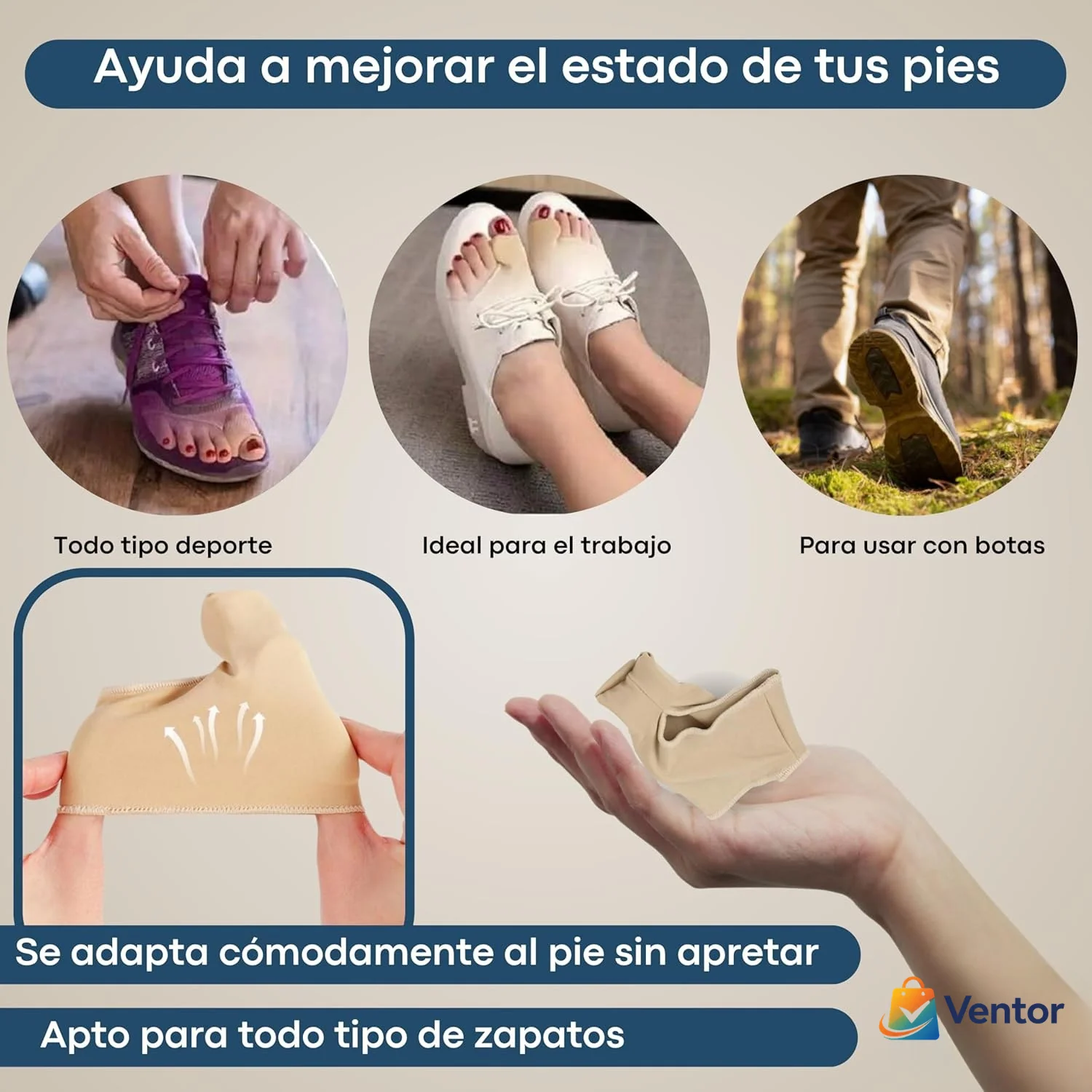 ConfortPie Pro™ – Separador de Dedos para Alivio Diario